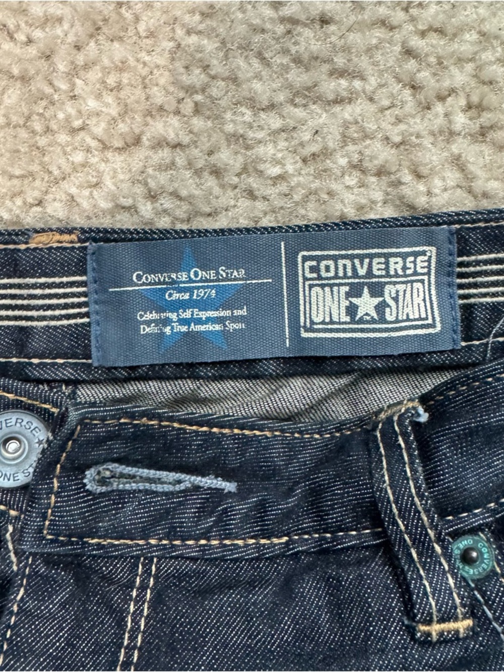 Converse One Star Dark Blue Denim Skirt